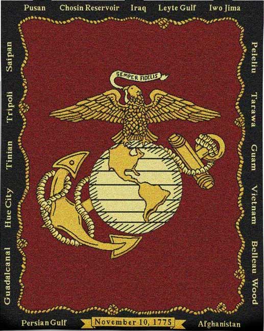 Marine Corps Tapestry