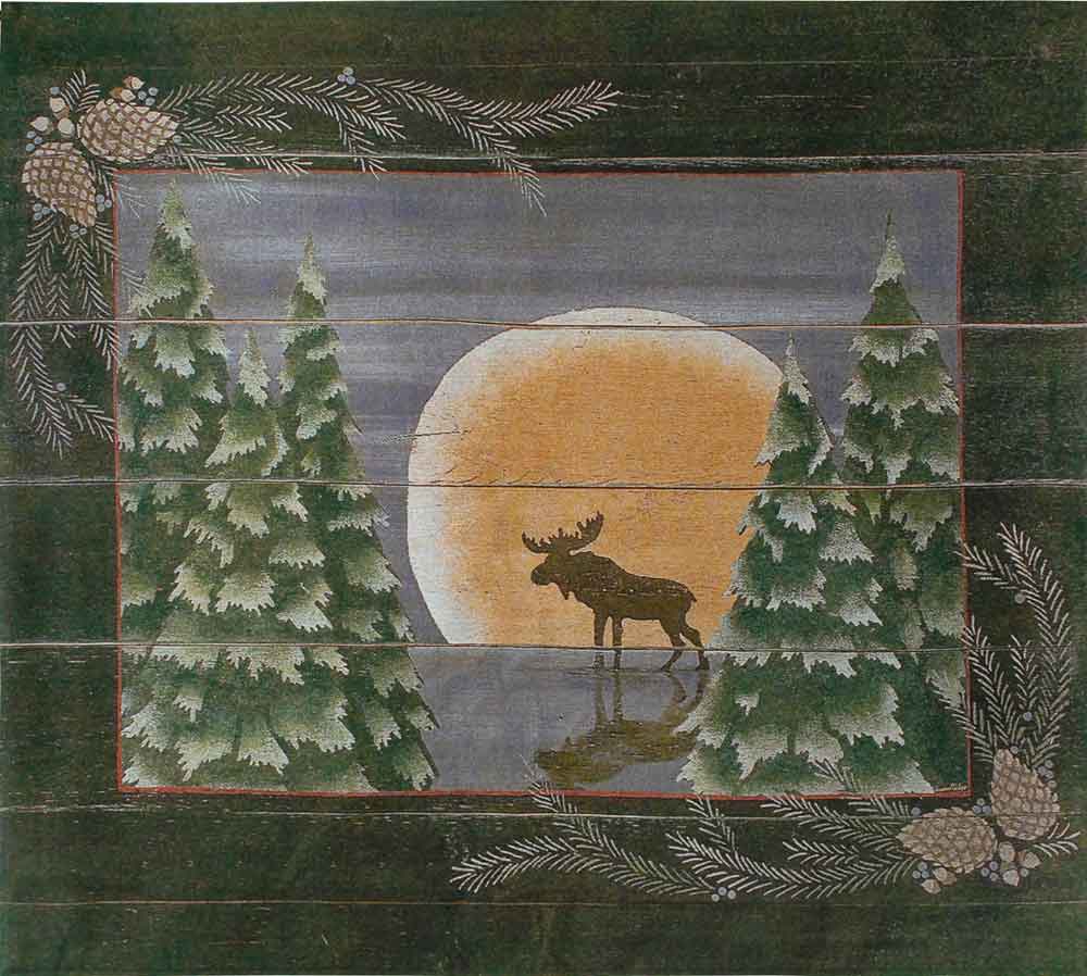 Moonlight Moose tapestry