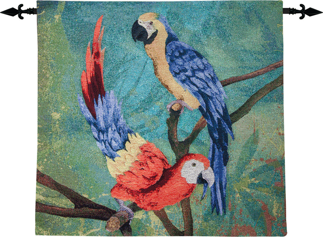 Pineapple and Parrot tapestry