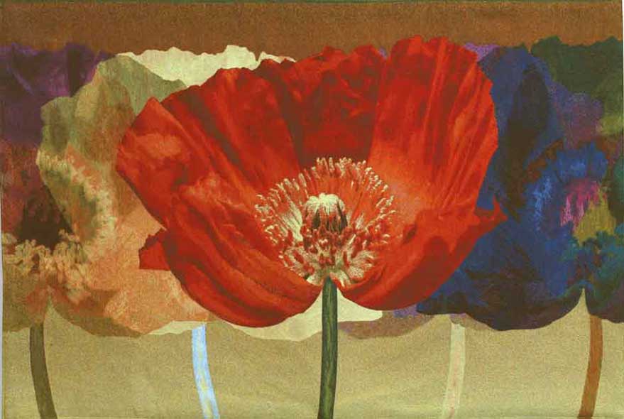 Poppy Tango tapestry