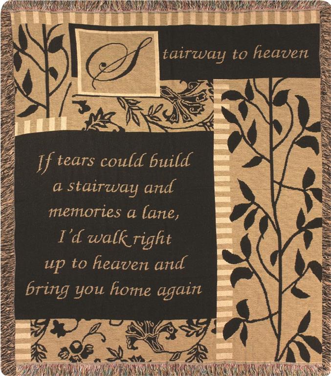 Stairway To Heaven tapestry throw