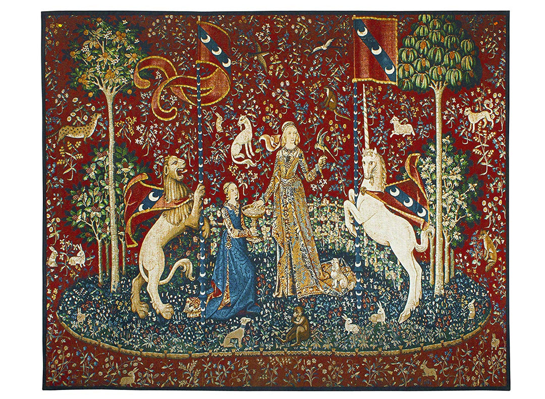 The Lady And The Unicorn Taste Wall Tapestry