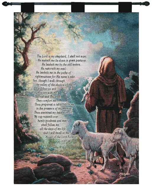 The Lord is my Shepherd tapestry