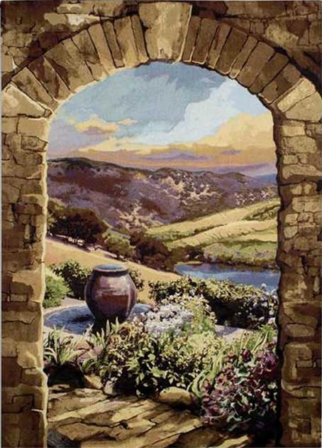 Tuscan Afternoon tapestry Large