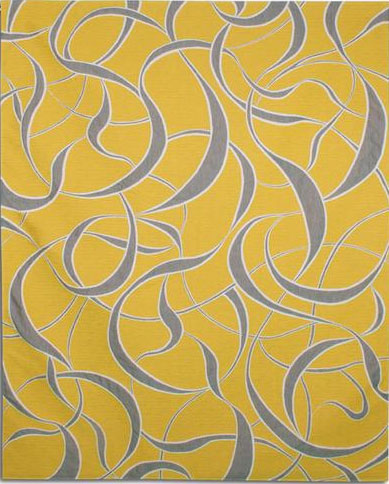 Twists and Turns Lemon tapestry