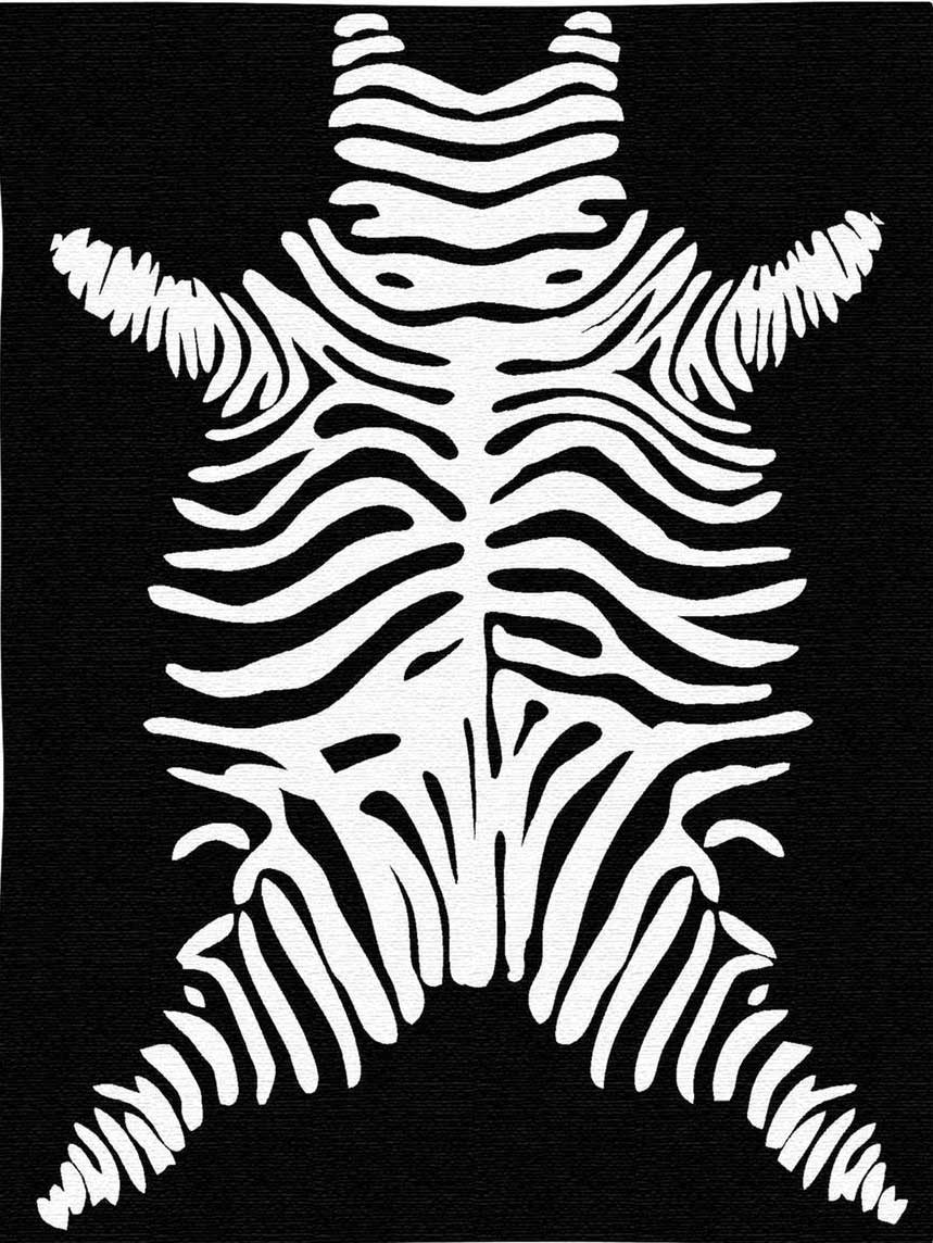 Zebra Hand tapestry Large