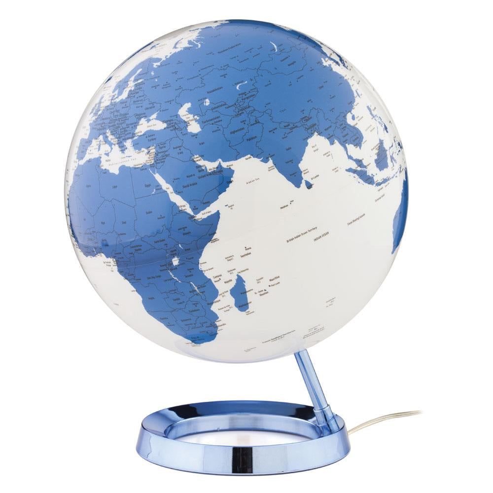 Spheric Hot Blue Illuminated Globe by Waypoint Geographic