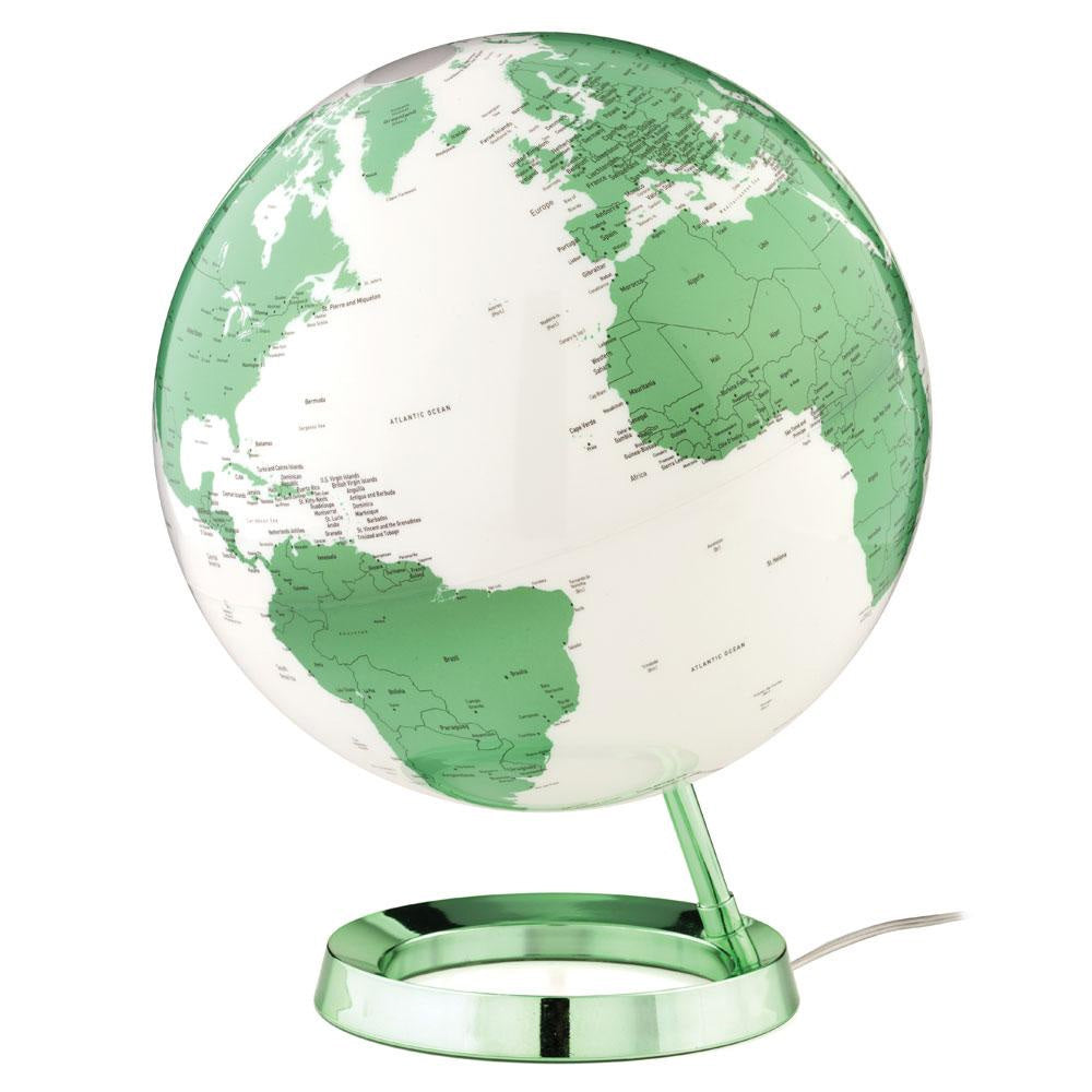 Spheric Hot Green Illuminated Globe by Waypoint Geographic