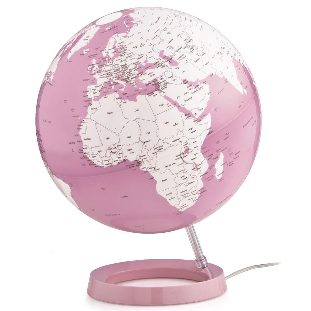 Spheric Pink Illuminated Globe by Waypoint Geographic