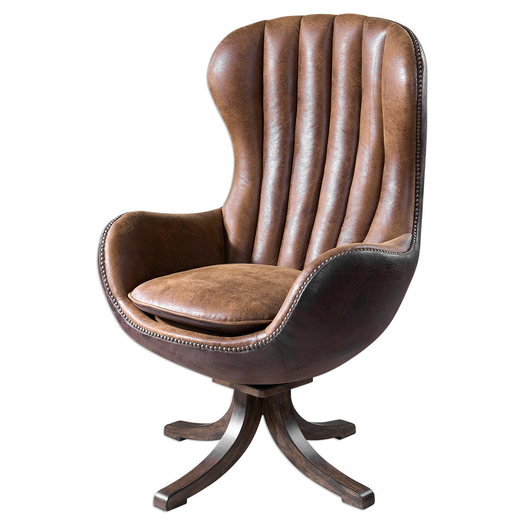 Garrett Mid-Century Swivel Chair by Uttermost