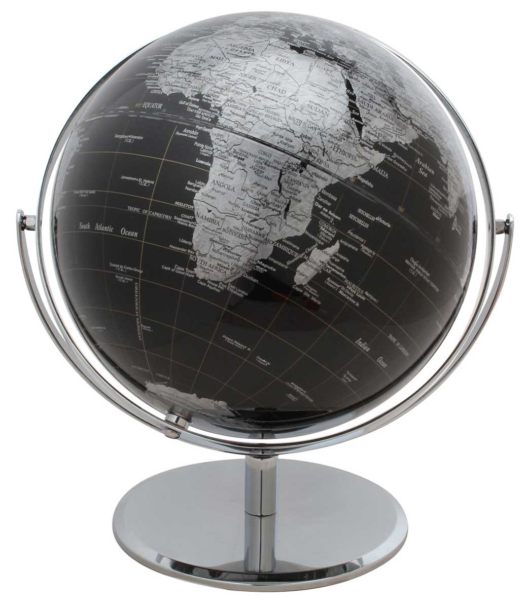 Vespucci Black World Globe by J. Thomas